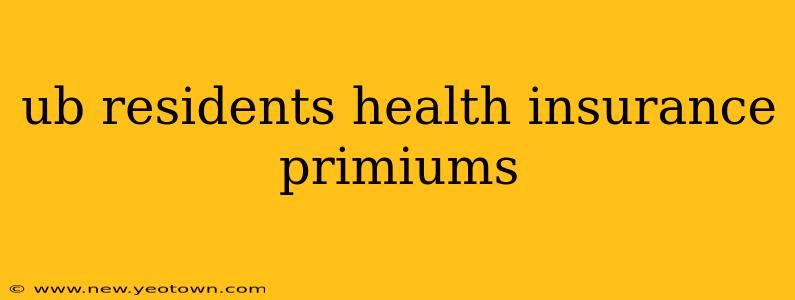 ub residents health insurance primiums