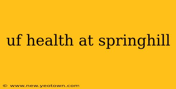 uf health at springhill