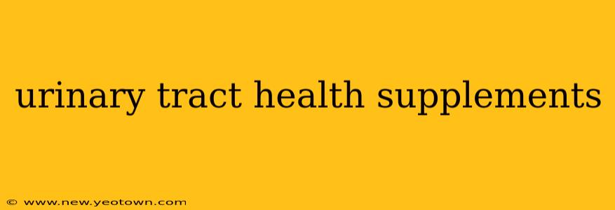 urinary tract health supplements