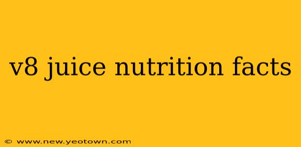 v8 juice nutrition facts