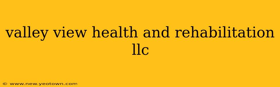 valley view health and rehabilitation llc