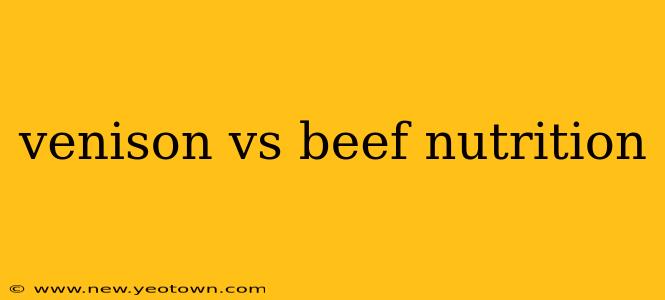 venison vs beef nutrition