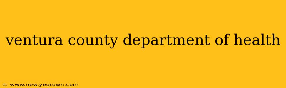 ventura county department of health