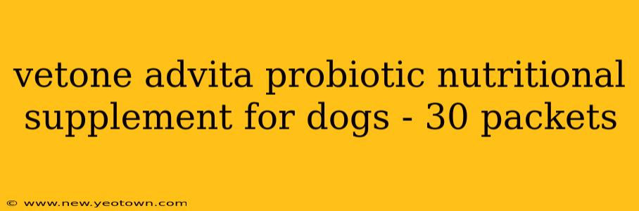 vetone advita probiotic nutritional supplement for dogs - 30 packets