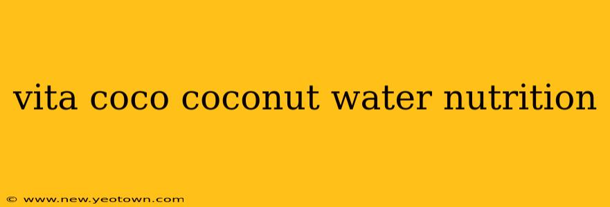vita coco coconut water nutrition