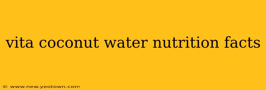 vita coconut water nutrition facts