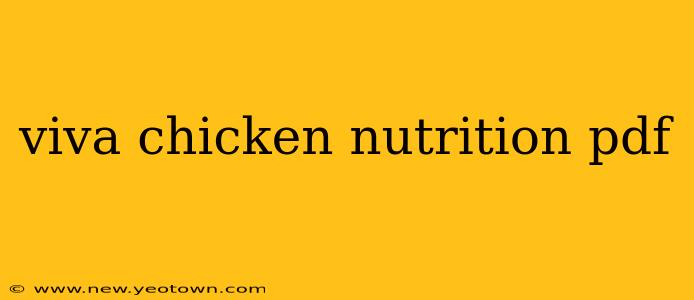 viva chicken nutrition pdf