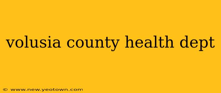 volusia county health dept