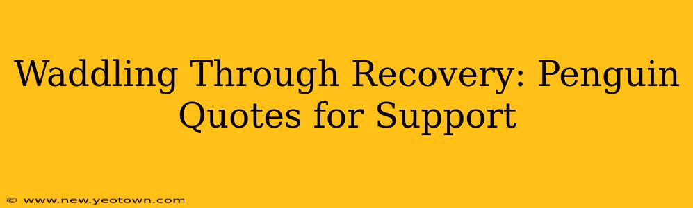 Waddling Through Recovery: Penguin Quotes for Support