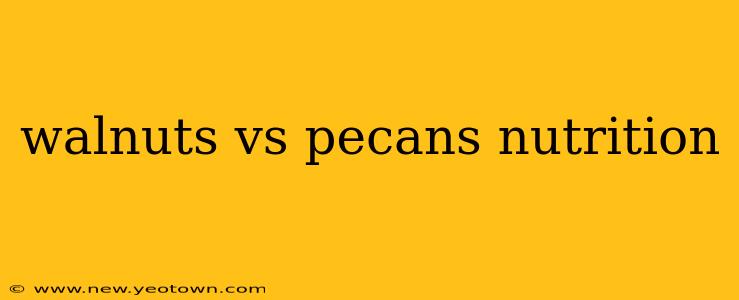 walnuts vs pecans nutrition