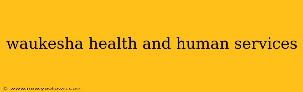 waukesha health and human services