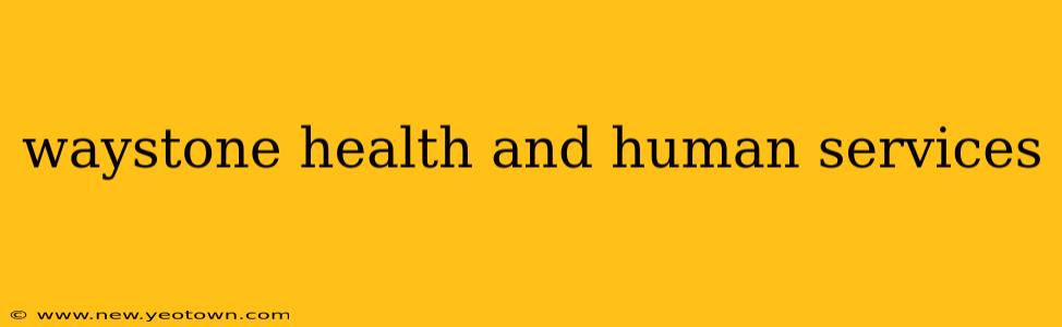 waystone health and human services