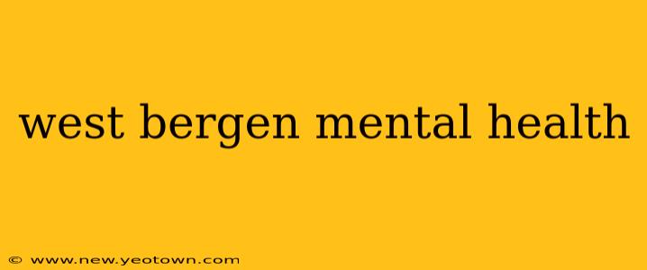 west bergen mental health