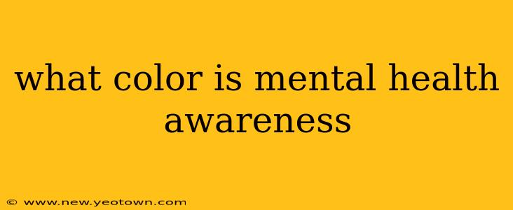 what color is mental health awareness