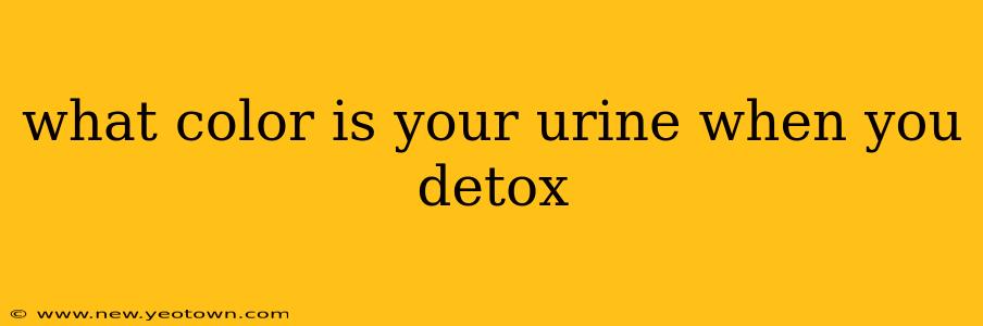 what color is your urine when you detox