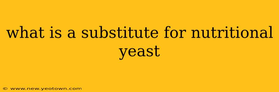 what is a substitute for nutritional yeast