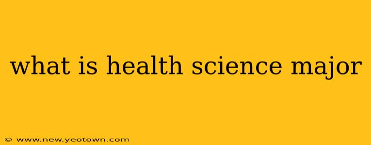 what is health science major