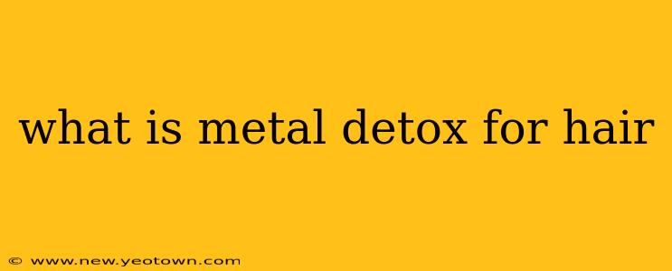 what is metal detox for hair