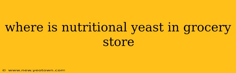 where is nutritional yeast in grocery store