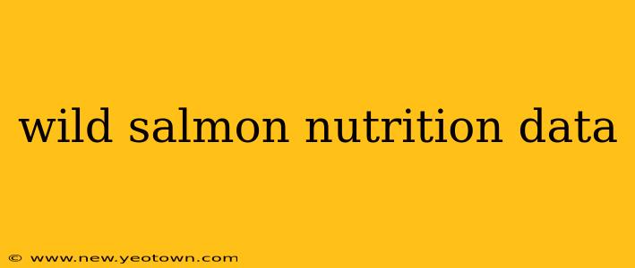 wild salmon nutrition data