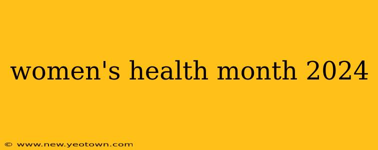women's health month 2024