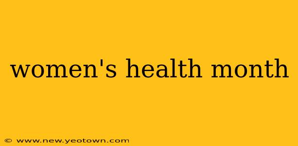 women's health month