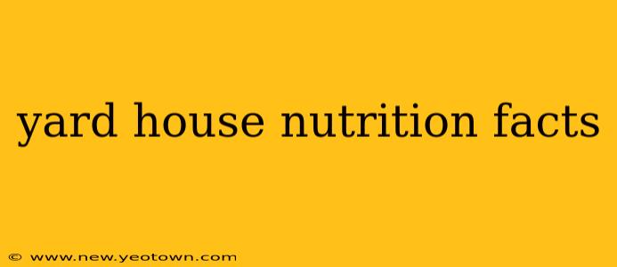 yard house nutrition facts