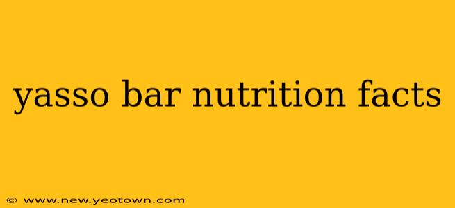 yasso bar nutrition facts