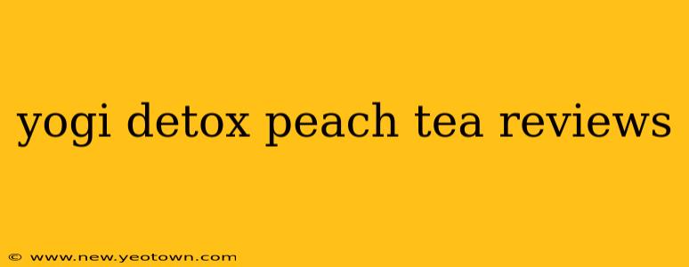 yogi detox peach tea reviews
