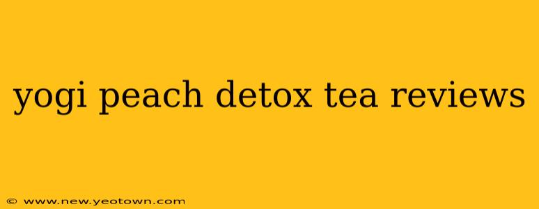 yogi peach detox tea reviews