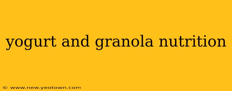 yogurt and granola nutrition