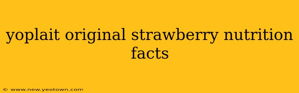 yoplait original strawberry nutrition facts