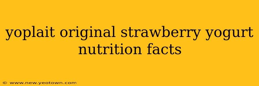 yoplait original strawberry yogurt nutrition facts