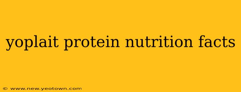 yoplait protein nutrition facts