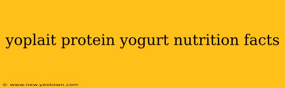 yoplait protein yogurt nutrition facts