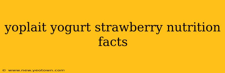 yoplait yogurt strawberry nutrition facts