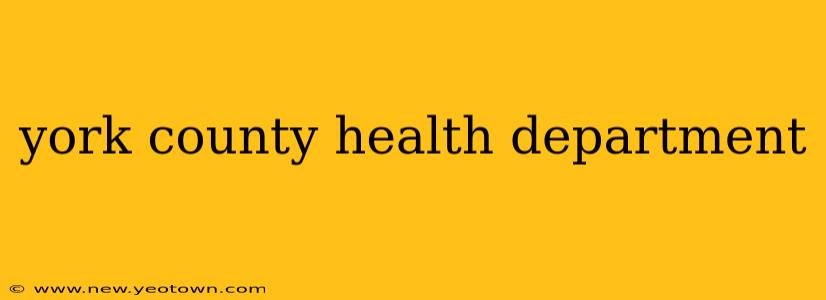 york county health department