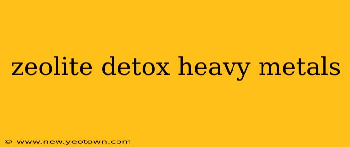 zeolite detox heavy metals